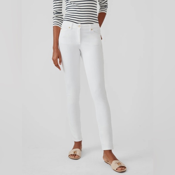 J. McLaughlin White Skinny Lexi Jeans Sz 6 - Picture 1 of 10